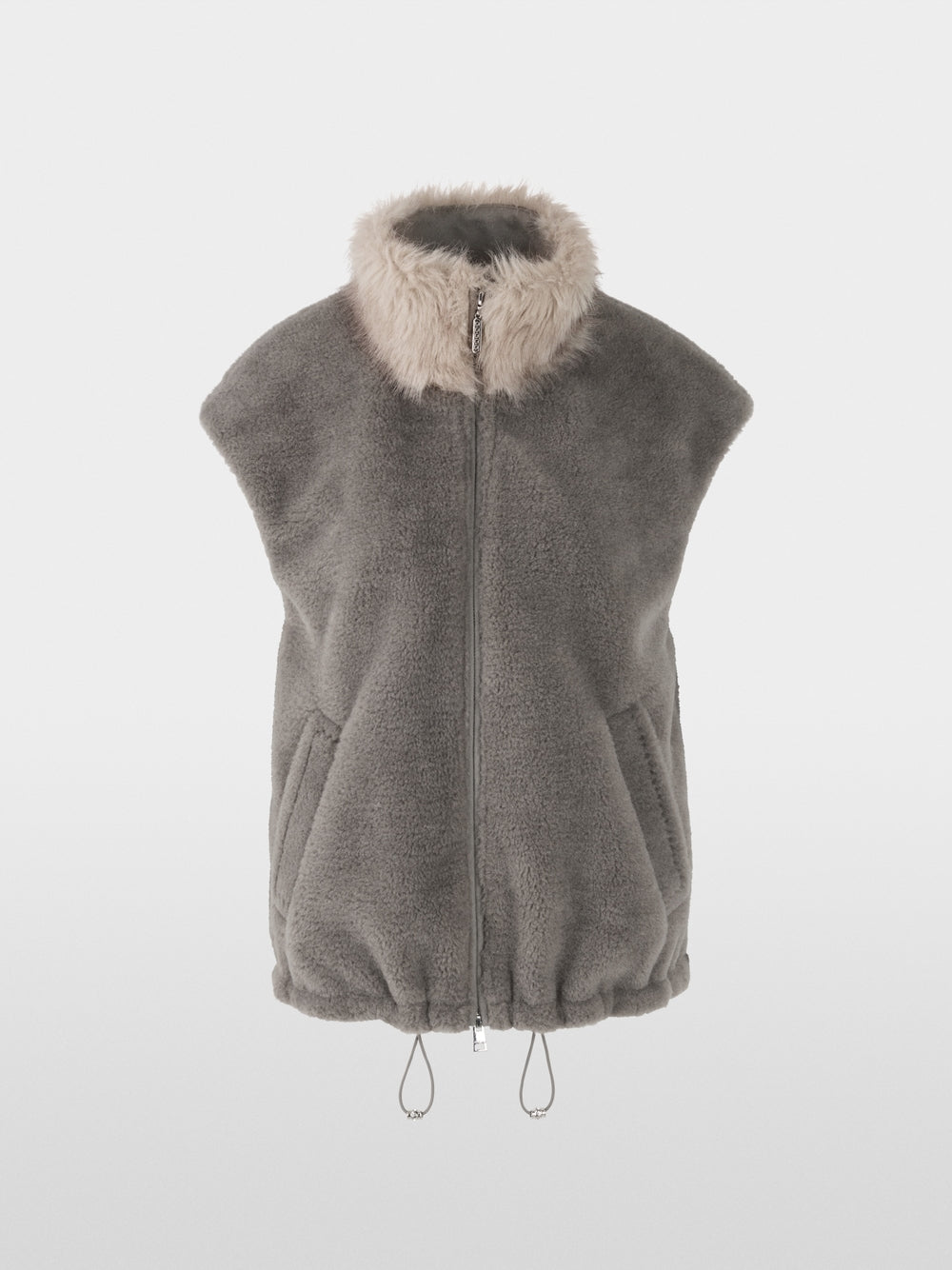 soft charcoal cosy waistcoat