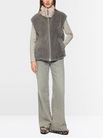 Load image into Gallery viewer, soft charcoal cosy waistcoat
