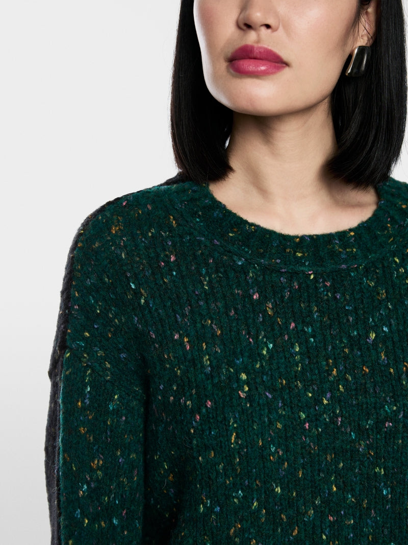 dark jade green chunky knit jumper