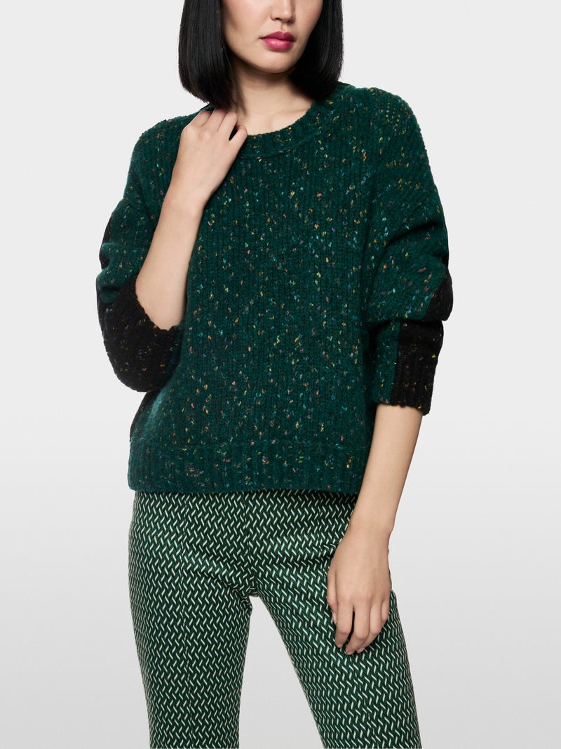 dark jade green chunky knit jumper