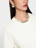 Load image into Gallery viewer, off-white embroidered T-shirt
