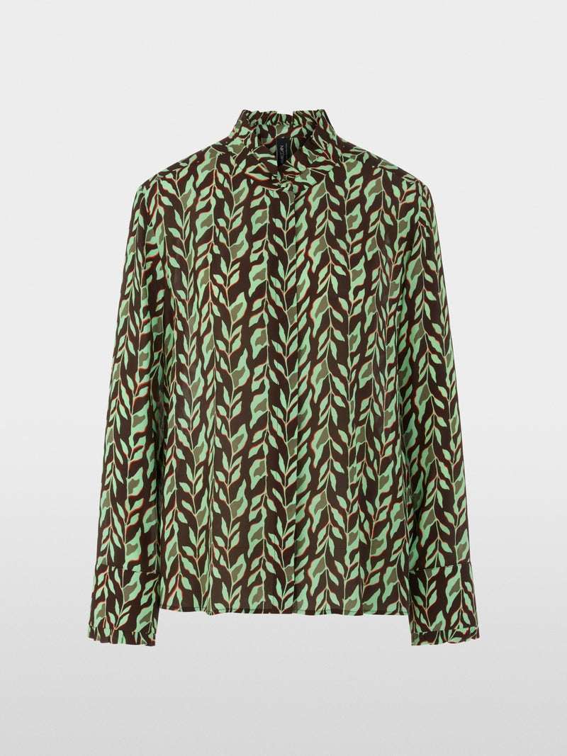 dark wood elegant viscose blouse