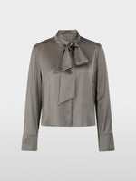 Load image into Gallery viewer, soft charcoal feminine blouse
