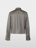 Load image into Gallery viewer, soft charcoal feminine blouse
