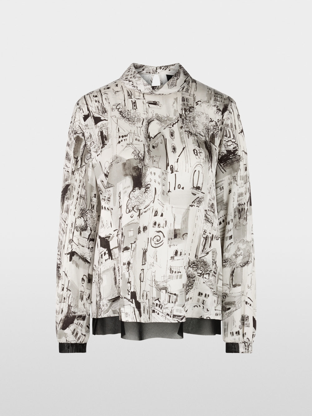 smoke blouse with CITY print