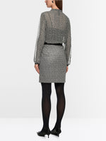 Load image into Gallery viewer, soft charcoal blouse with ruffles
