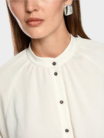 Load image into Gallery viewer, off-white stand-up collar blouse
