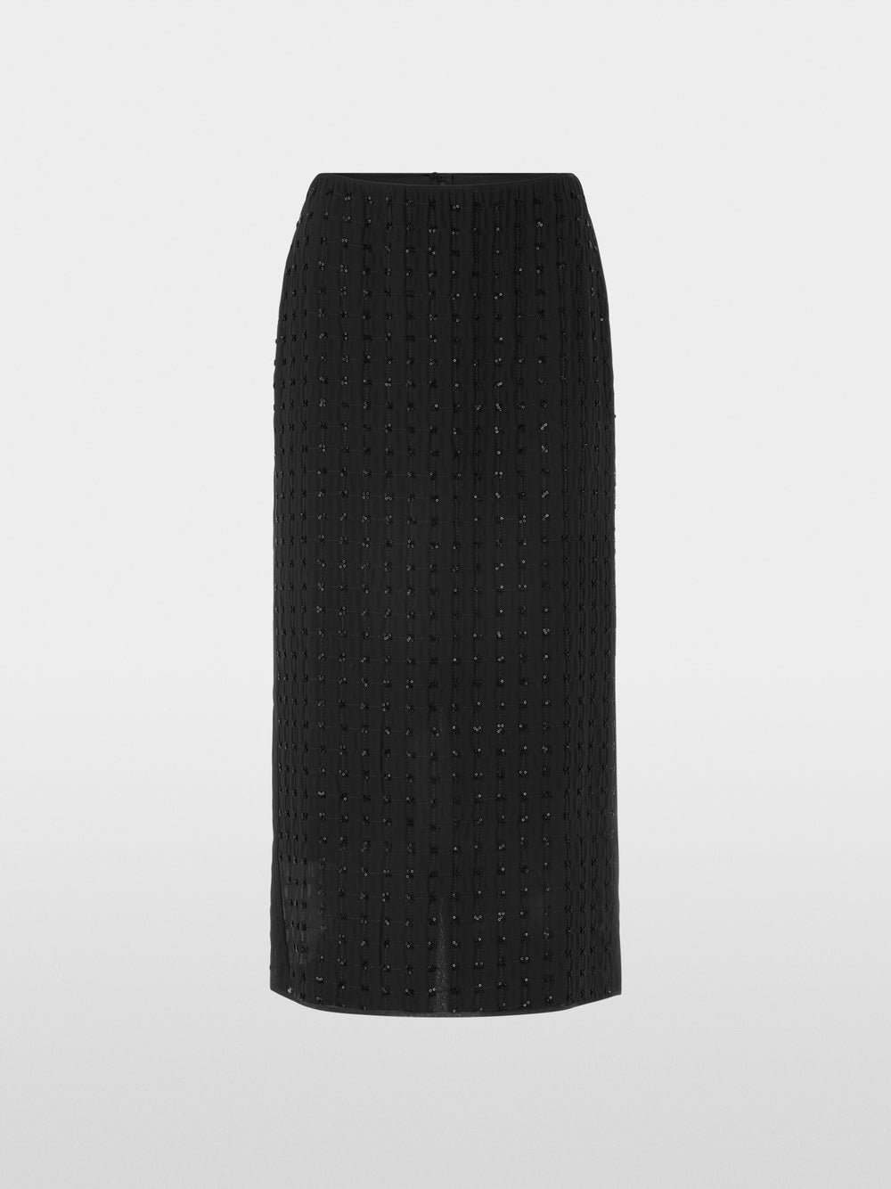 black skirt with sequins