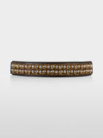 Load image into Gallery viewer, leather belt with pearl details
