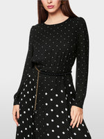 Carregar imagem no visualizador da galeria, black &amp; white elegant dress
