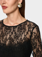 Carregar imagem no visualizador da galeria, dress with lace and floral pattern
