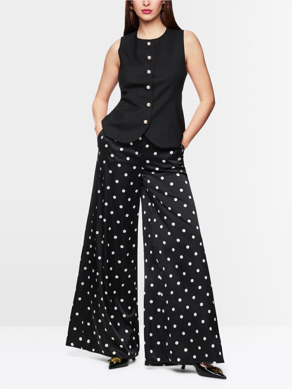 black elegant waistcoat