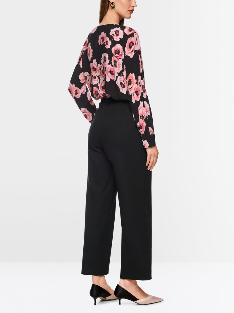 printed loose viscose blouse