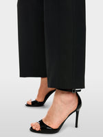 Carregar imagem no visualizador da galeria, black FÉS high-waist fabric trousers
