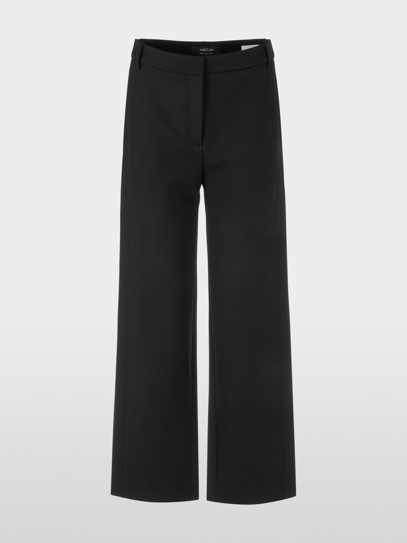black FÉS high-waist fabric trousers