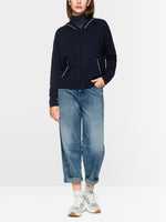 Carregar imagem no visualizador da galeria, navy knitted cardigan
