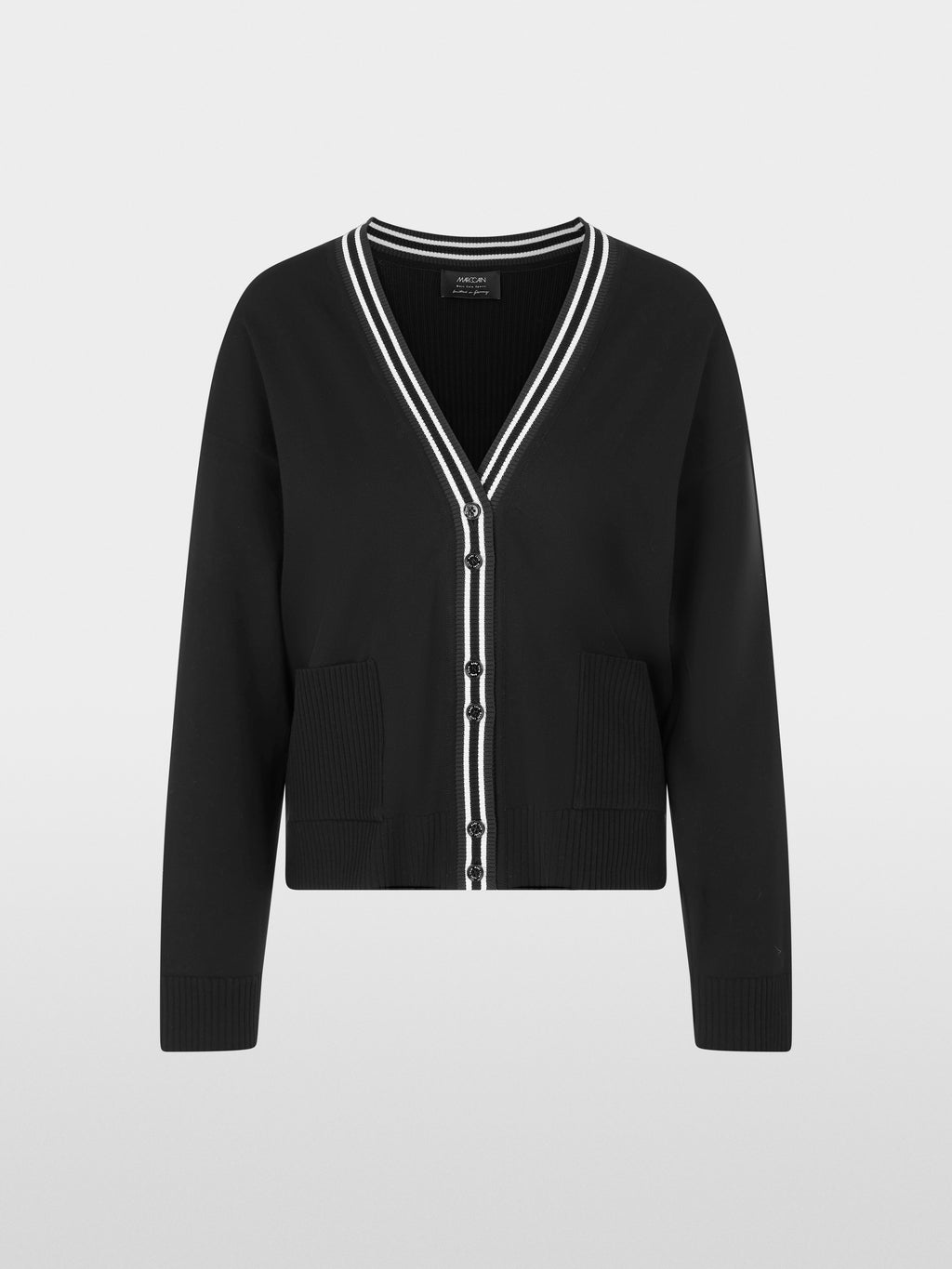 black & white classic cardigan