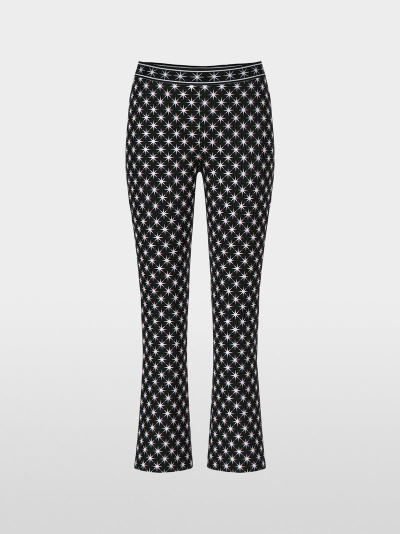 black & white FREDERICA flared trousers